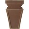 Ekena Millwork 5"W x 5 3/4"D x 10"H Medium Nevio Wood Vintage Decor Corbel, Weathered Brown CORWD05X05X10NEBR - alternate 2